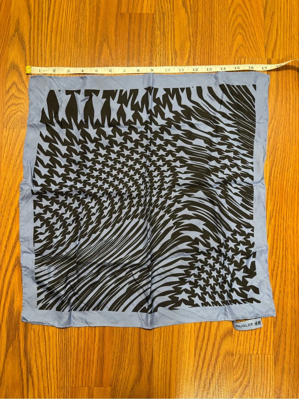 Mugler H&M Swirling-star Silk Scarf